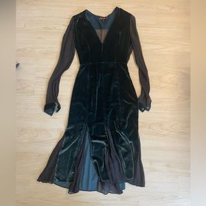 FREE PEOPLE vintage velvet dress